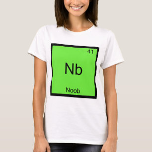 Camiseta Nb - Símbolo de Elemento de Química de Novato Dive