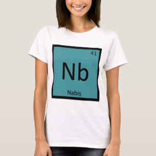 Camiseta Nb - Símbolo de la Tabla Periódica de Química del