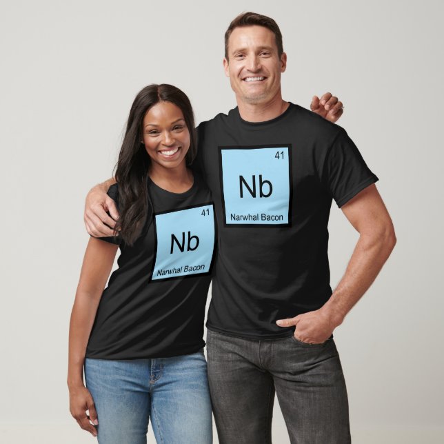 Camiseta Nb - Tee Símbolo De Elemento Químico Bacon De Narw (Unisexo)
