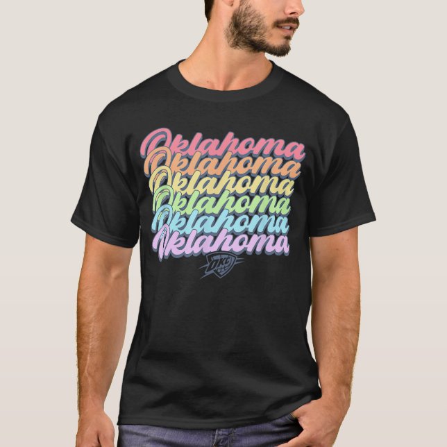 Camiseta NBA Oklahoma City Thunder Pastel Arcoíris Orgullo  (Anverso)