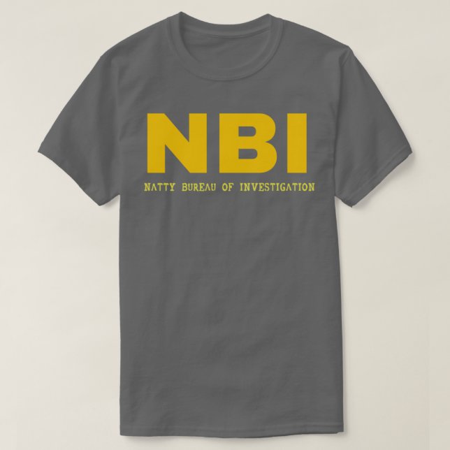 Camiseta NBI Oficina Nacional de Investigación (Diseño del anverso)