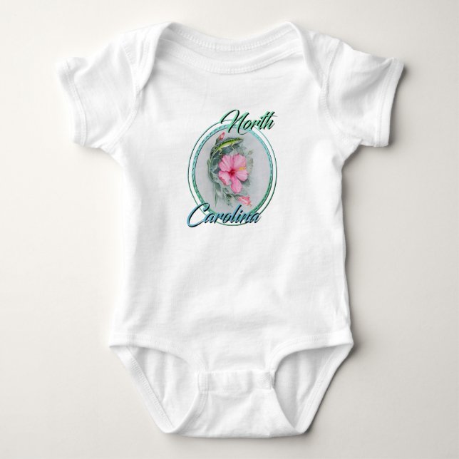Camiseta NC Anole e Hibiscus (Anverso)
