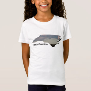 Camiseta NC Azul rosa cielo con árboles Chicas Tee