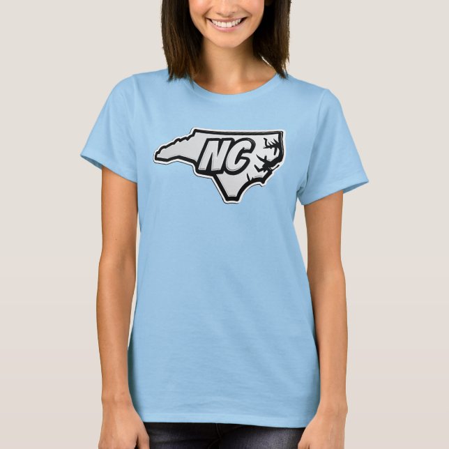 Camiseta NC - Esquema del estado (Anverso)