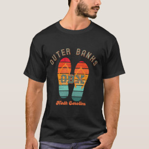 Camiseta Nc Obx Retro Beach Family Vacaciones Exteriores Ba