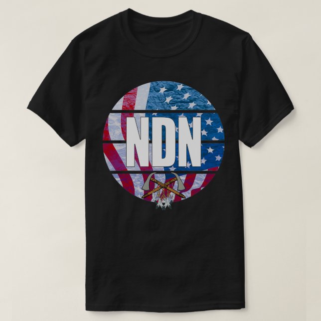 Camiseta NDN Diseño nativo americano (Diseño del anverso)