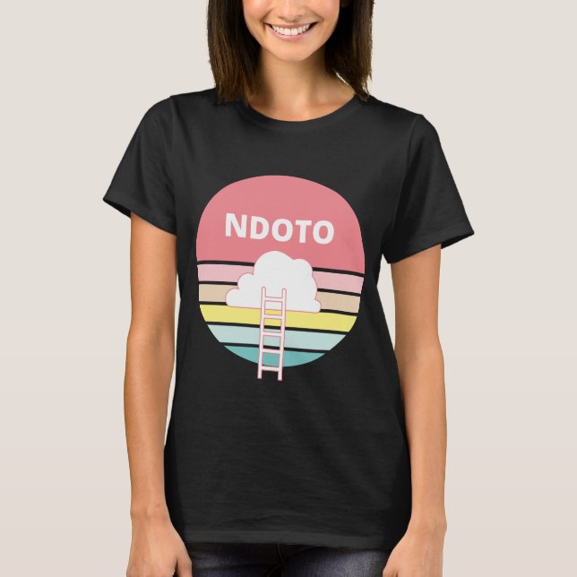 Camiseta NDOTO- Significa sueño en swahili. estilo de arnés (Anverso)