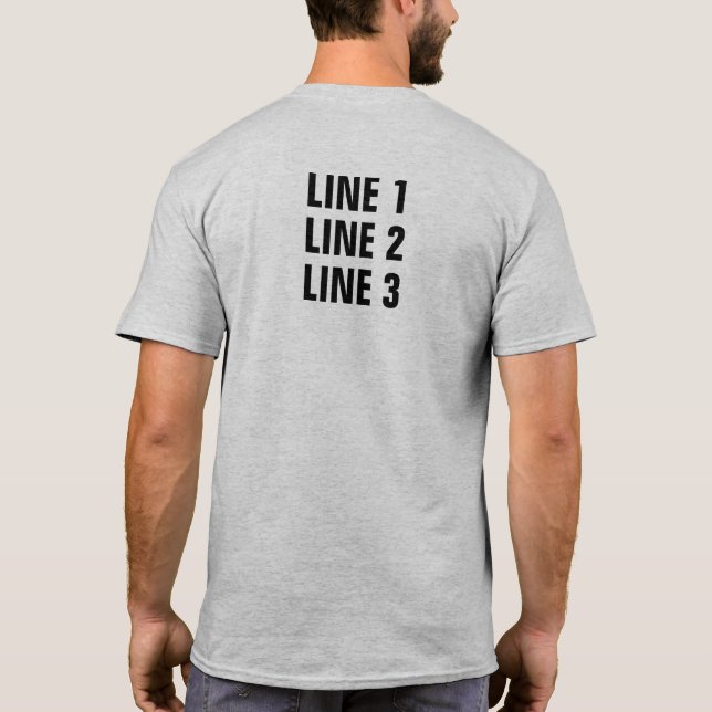 Camiseta NE Alabama Chapter - Cust 3 Lines Back Blk (Reverso)