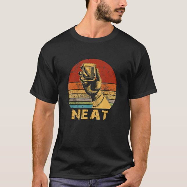 Camiseta Neat Bourbon Whiskey Drinking (Anverso)