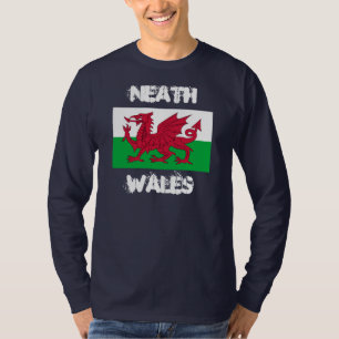 Camiseta Neath, País de Gales con la bandera Galés