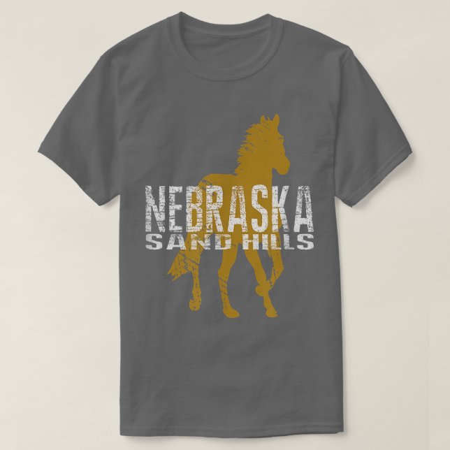 Camiseta Nebraska Cowboy Horse Riding Prairie Farmer Ranche (Diseño del anverso)