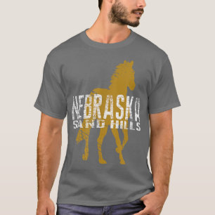 Camiseta Nebraska Cowboy Horse Riding Prairie Farmer Ranche