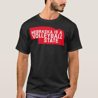 Camiseta Nebraska es un estado de voleibol TShirt