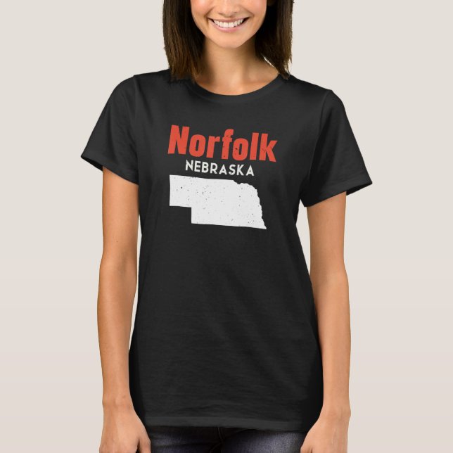 Camiseta Nebraska Estados Unidos Viaje Nebraskan Norfol (Anverso)