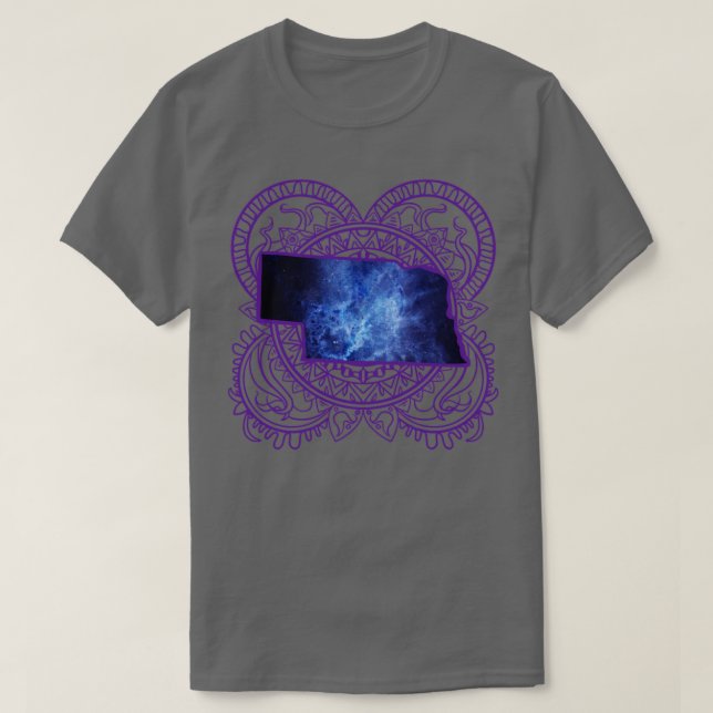 Camiseta Nebraska Mandala (Diseño del anverso)