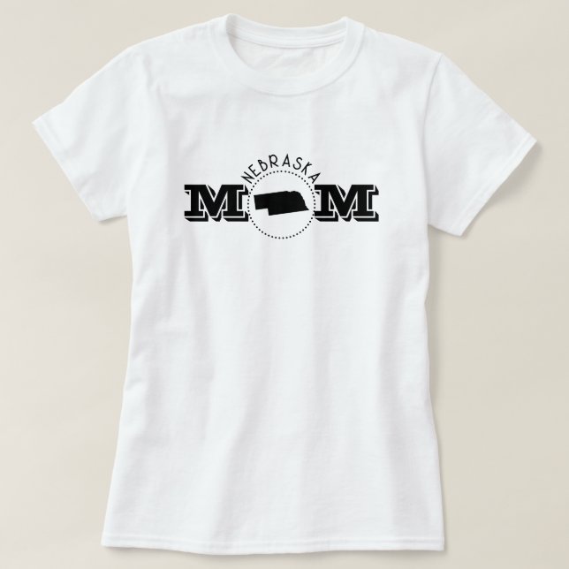 Camiseta Nebraska Mom  (Diseño del anverso)
