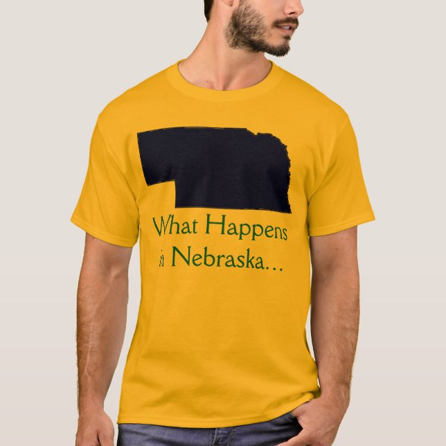 Camiseta Nebraska qué sucede (Anverso)