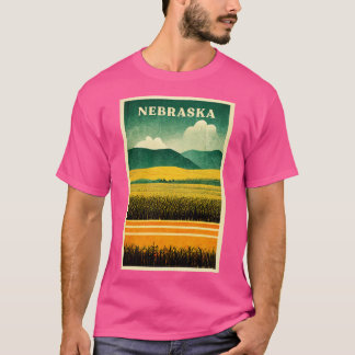 Camiseta Nebraska Retro Travel