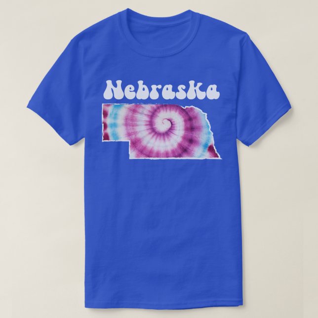 Camiseta Nebraska Tie Dye (Diseño del anverso)