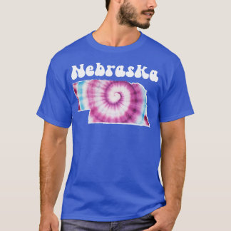 Camiseta Nebraska Tie Dye