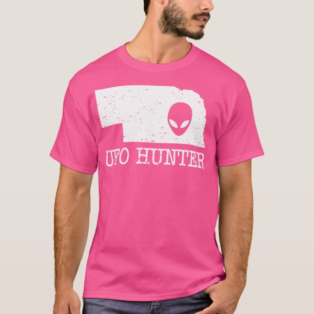 Camiseta Nebraska Ufo Hunter (Anverso)