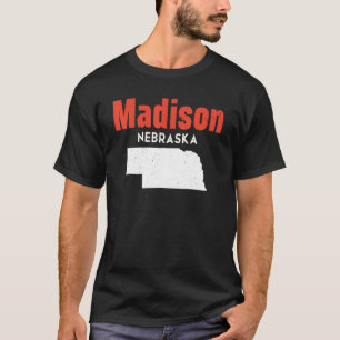Camiseta Nebraska Usa State America Viaja Nebraskan Madiso