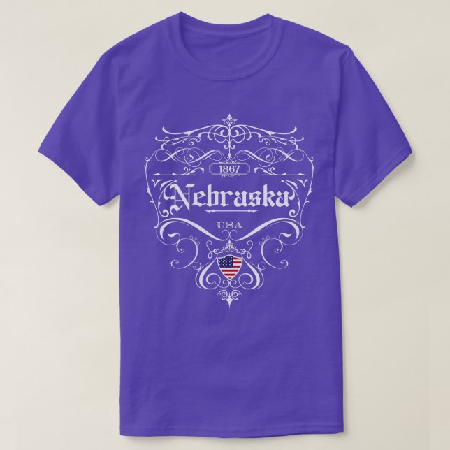 Camiseta Nebraska Vintage design 1 (Diseño del anverso)