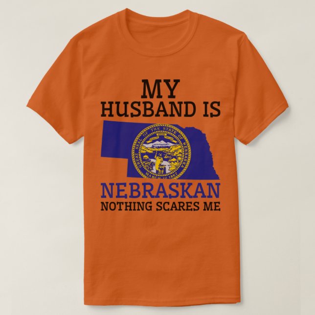 Camiseta Nebraskan Husband Nebraska (Diseño del anverso)