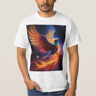 Camiseta Nebula Phoenix: Ave cósmica de Swirling Galaxi