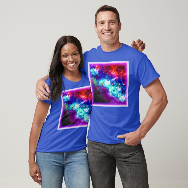 Camiseta Nebula Stars Digital Art Design. ¡Hazte con una en (Unisexo)