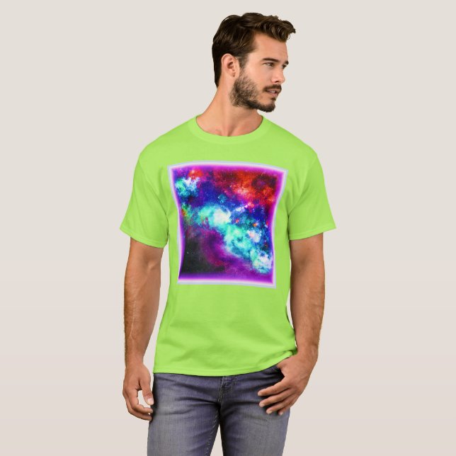 Camiseta Nebula Stars Digital Art Design. ¡Hazte con una en (Anverso completo)