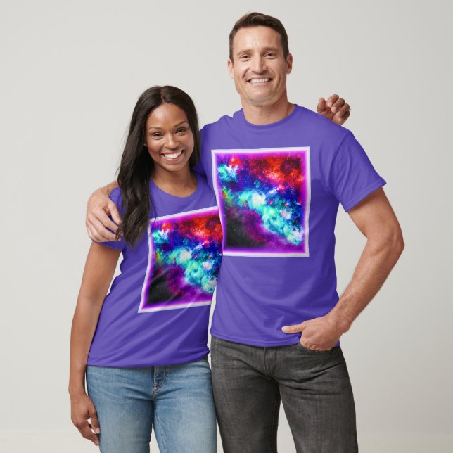 Camiseta Nebula Stars Digital Art Design. ¡Hazte con una en (Unisexo)