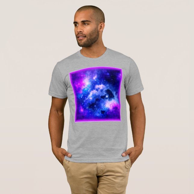 Camiseta "Nebula Stars" - Un asombroso arte digital. ¡Cómpr (Anverso completo)