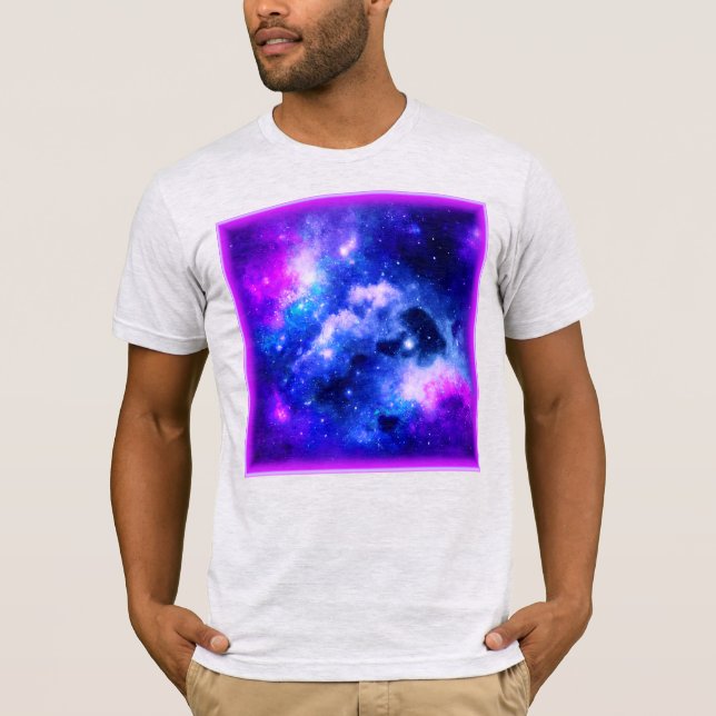 Camiseta "Nebula Stars" - Un asombroso arte digital. ¡Cómpr (Anverso)