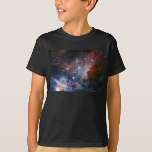 Camiseta Nebulosa Carina Espacial en telescopio Hubble rojo