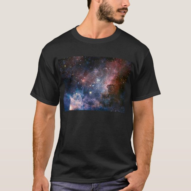 Camiseta Nebulosa Carina Rojo & Azul Telescopio Hubble (Anverso)