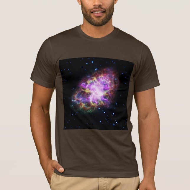 Camiseta Nebulosa de cangrejo Supernova Compuesto de hubble (Anverso)