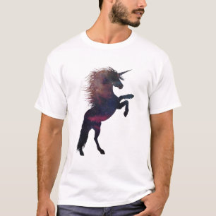 Camiseta Nebulosa magnética del espacio unicornio