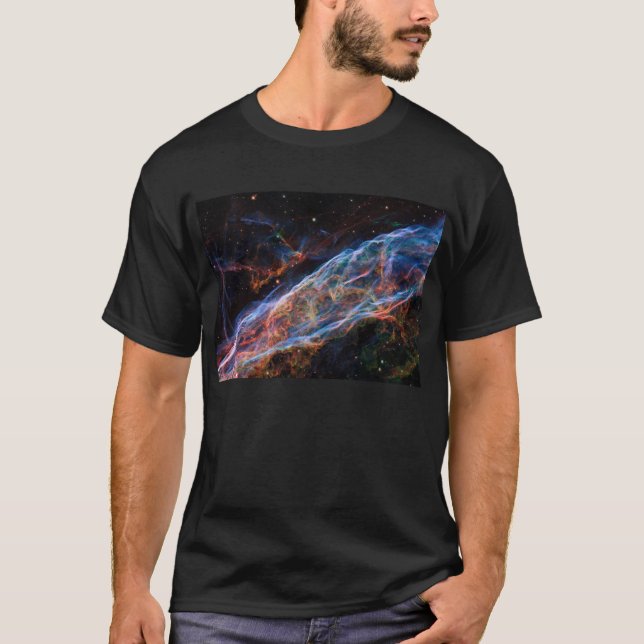 Camiseta Nebulosa Veil Supernova remite telescopio Hubble (Anverso)