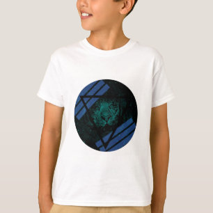 Camiseta Nebulosa verde azulada del tigre del inconformista