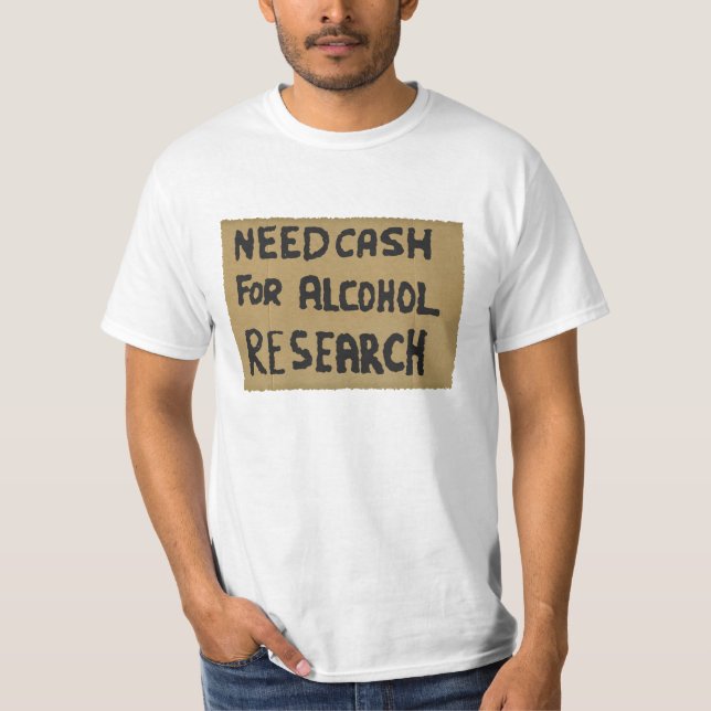 Camiseta Necesidad de dinero para la investigación sobre el (Anverso)