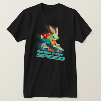 Camiseta Necesidad de velocidad - Conejo de patinaje sobre 