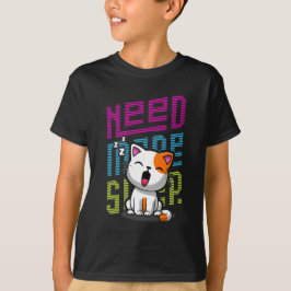 Camiseta Necesita más sueño | Divertida expresión de bostez