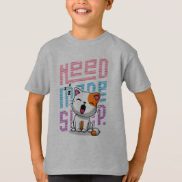 Camiseta Necesita más sueño | Divertida expresión de bostez