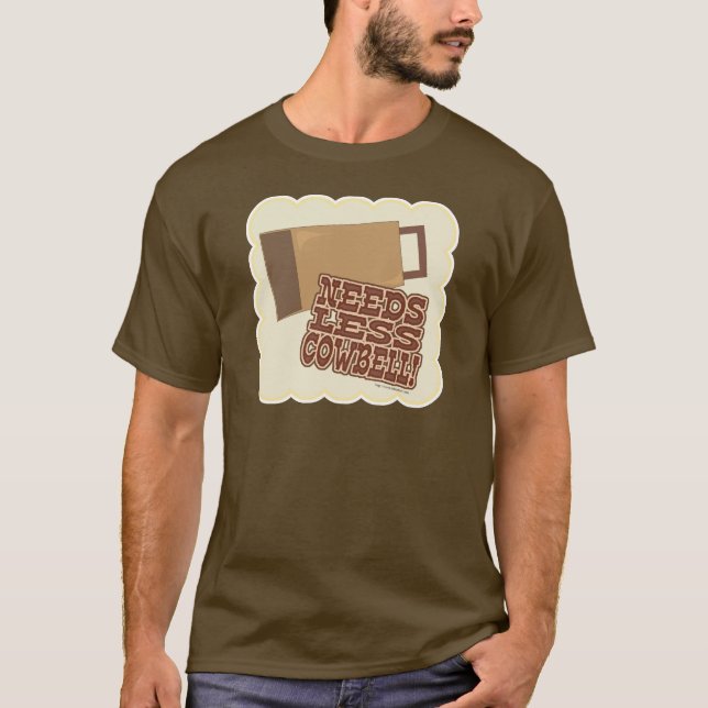 Camiseta Necesita menos eslogan musical divertida de Cowbel (Anverso)
