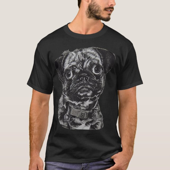 Camiseta Necesita mimos!!! ....Pug (Anverso)