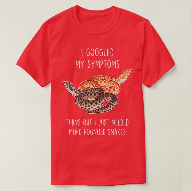 Camiseta Necesita serpientes de Hognose (Diseño del anverso)