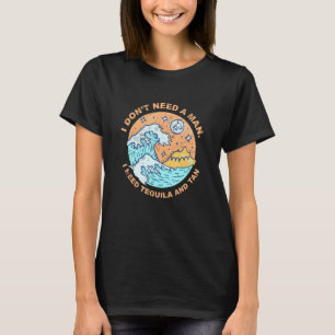 Camiseta Necesita Tequila Y Tan Summer Sunbathing Tropical