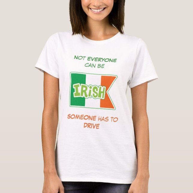 Camiseta Necesita un conductor irlandés (Anverso)