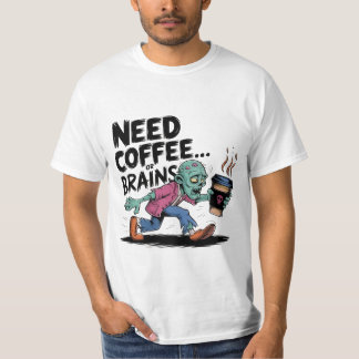 Camiseta Necesita un diseño premium para café o cerebro